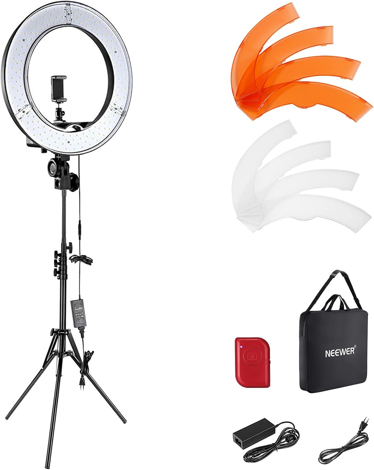 Photography Lighting Kit Neewer - NEEWER 18인치 55W 링 라이트 키트(스탠드