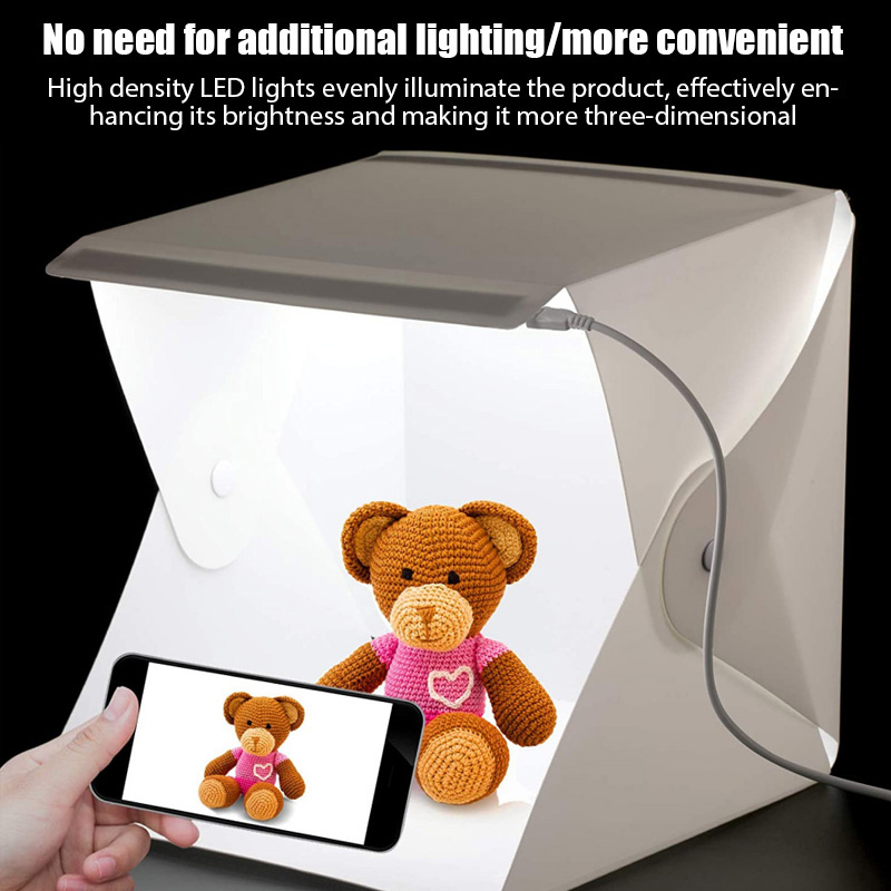 Photography Lighting Kit - 라이트박스 미니 포토 스튜디오 박스 23*22*24cm