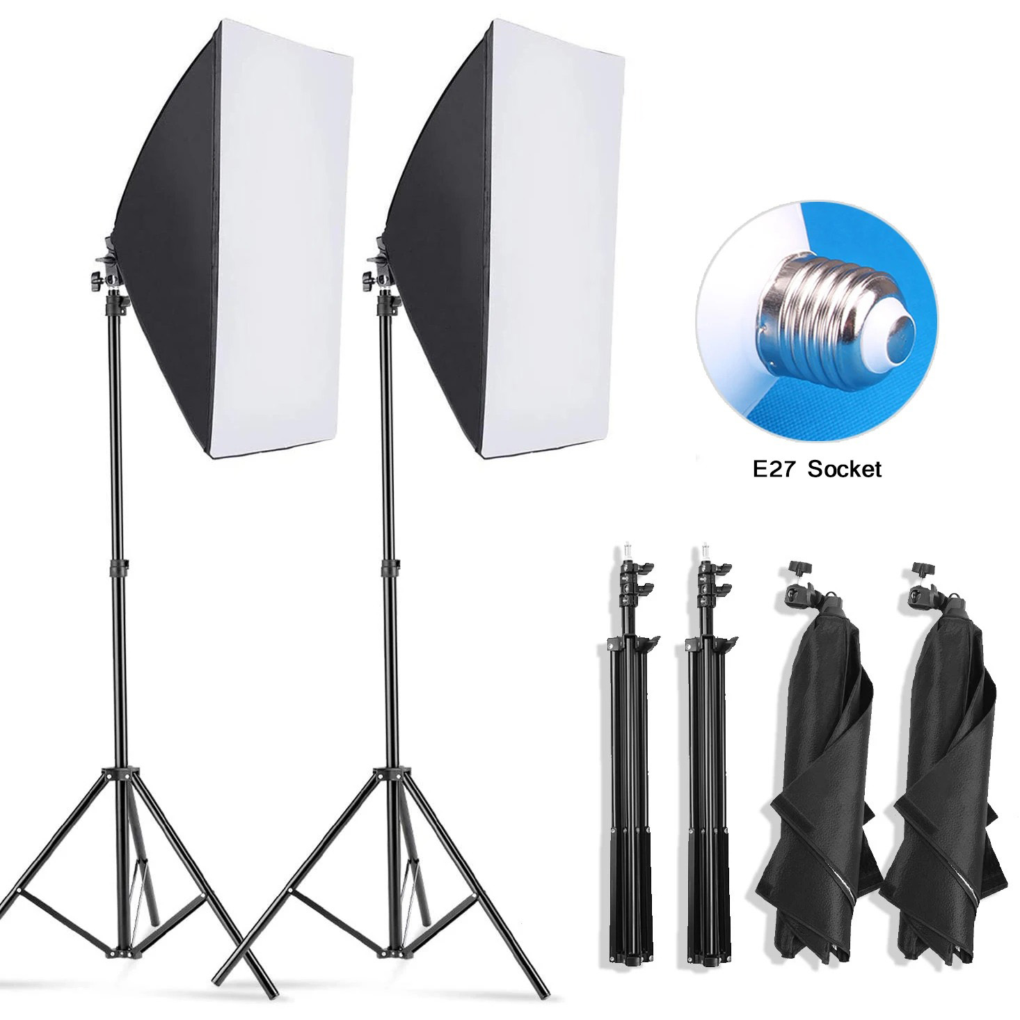 Photography Lighting Kit - 전문 사진 소프트박스 조명 소프트 박스