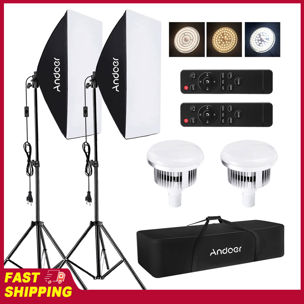 Photography Lighting Set - 안도어 소프트박스 조명 세트 스튜디오 사진