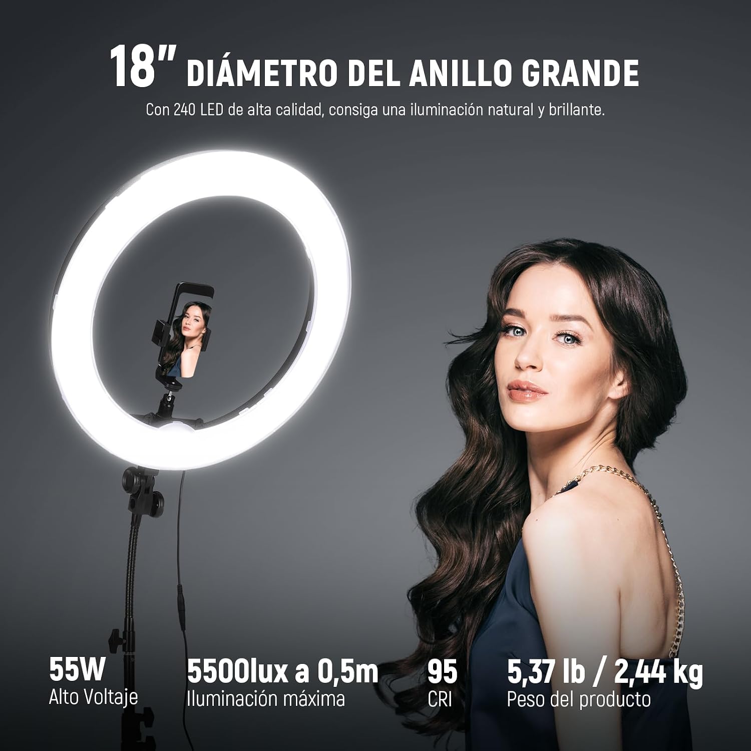 NEEWER 18인치 55W 링 라이트 키트(스탠드 및 - Photography Lighting Kit Neewer 리뷰 및 가격