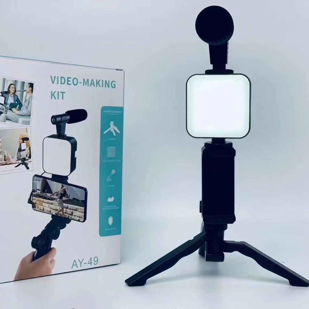 삼각대 전화 홀더가 포함된 스마트폰 블로깅 키트 Tik - Iris Photography Led Lighting Pack 리뷰 및 가격