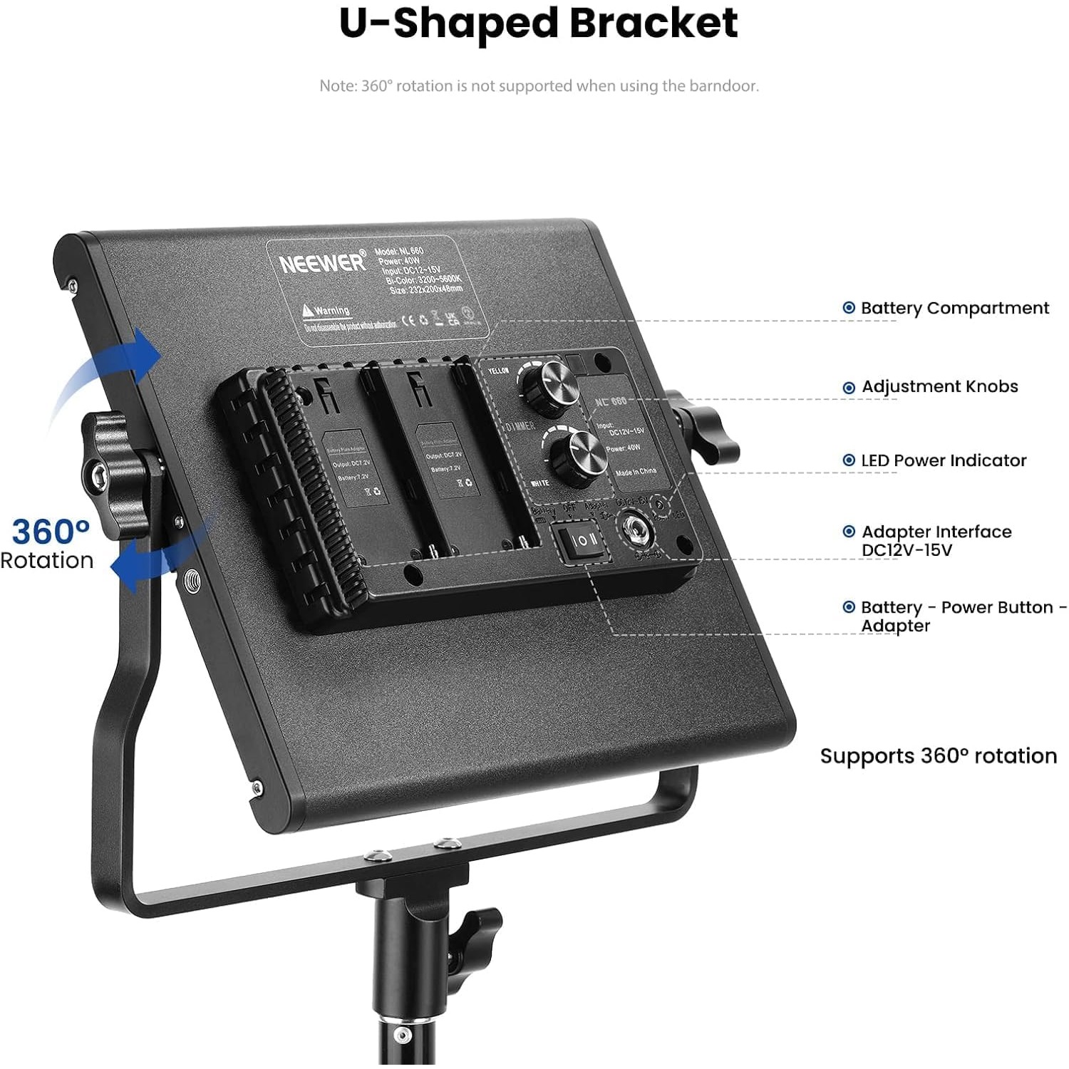 NEEWER 2팩 660 LED 비디오 조명 키트, 3 - Photography Lighting Kit Neewer 리뷰 및 가격