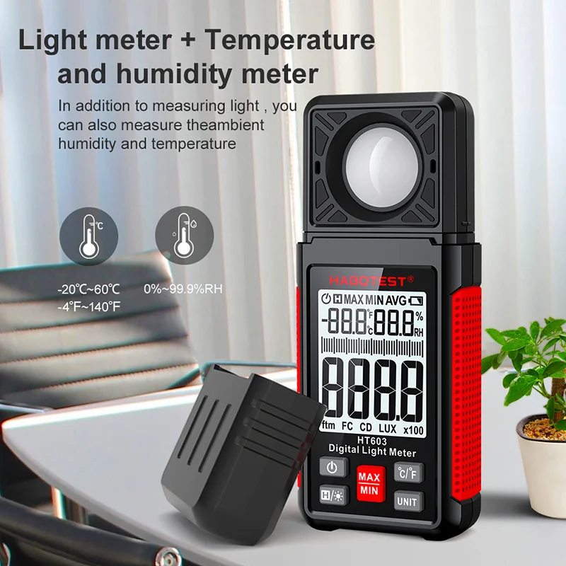 HT603 디지털 럭스미터 0~200,000럭스 LCD - Photography Lighting Meter 리뷰 및 가격