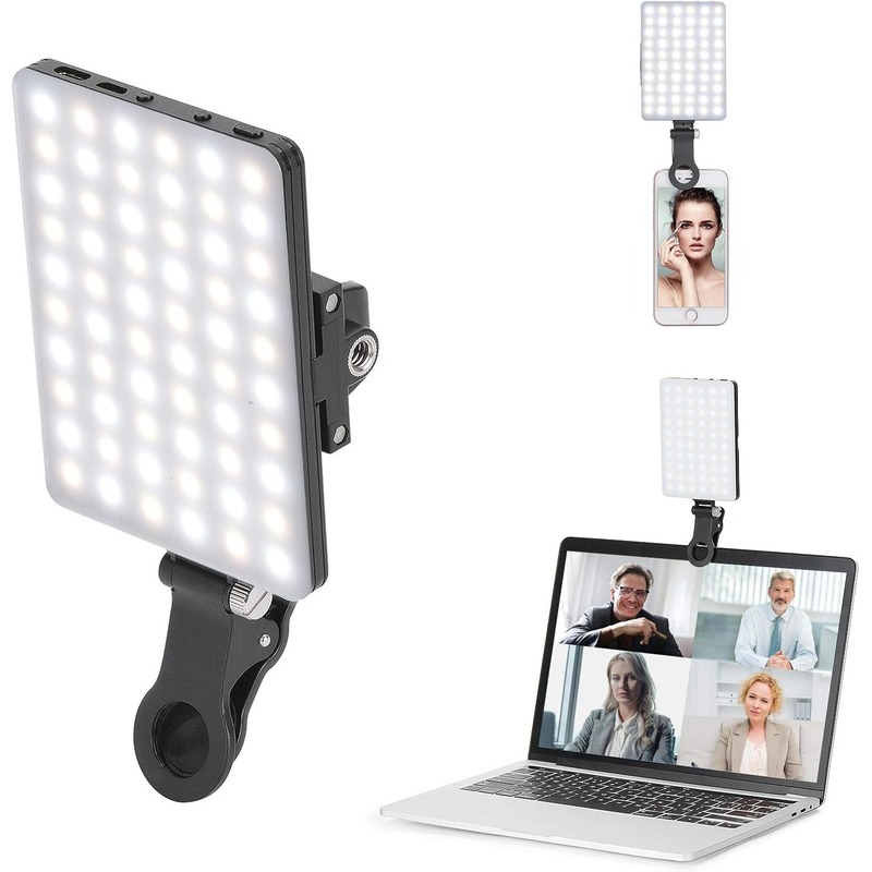LED 휴대용 클립형 셀카 조명; 화상 회의 조명, 3 - Photography Lighting Professional 리뷰 및 가격