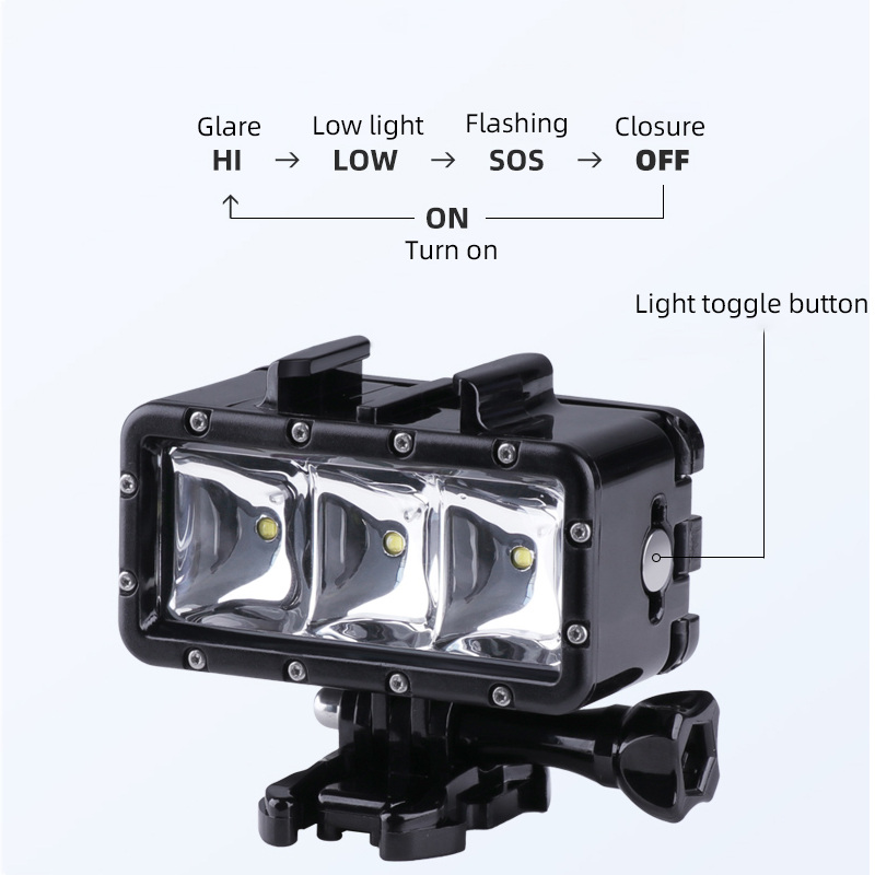 방수 LED 필 라이트 다이빙 수중 야간 조명 고프로  - Iris Photography Led Lighting Pack 리뷰 및 가격