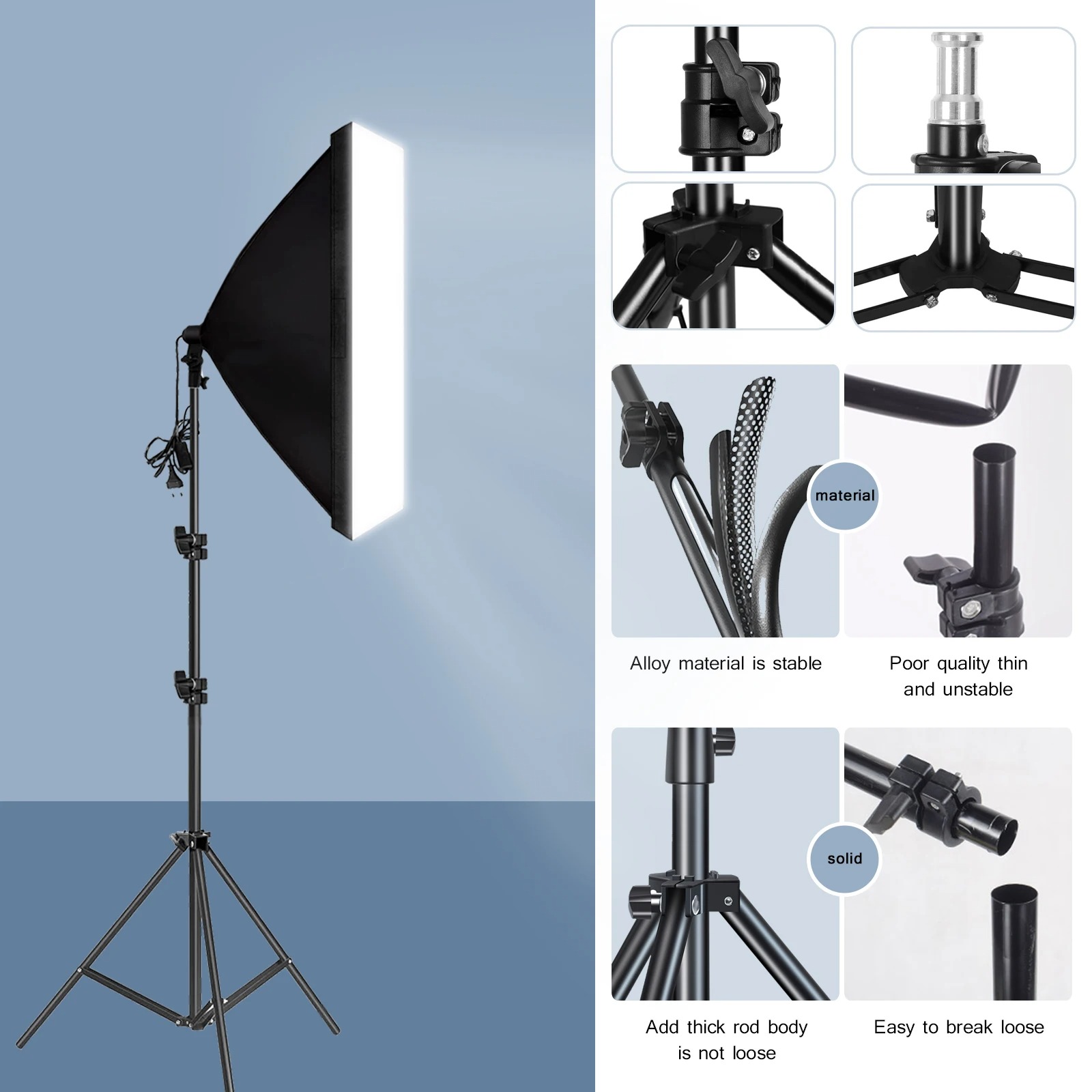 전문 사진 소프트박스 조명 소프트 박스 삼각대 포함 E - Photography Lighting Kit 리뷰 및 가격