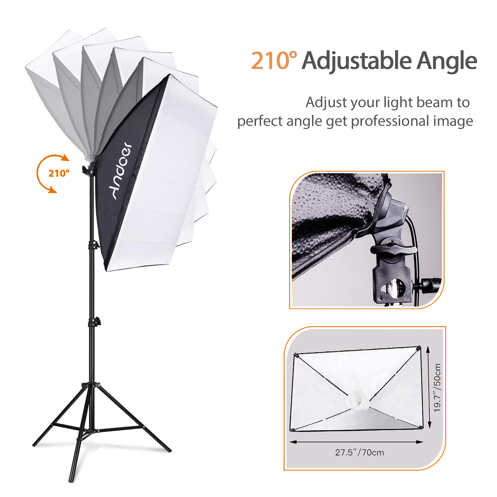 Andoer 스튜디오 사진 조명 키트 소프트박스 조명  - Photography Lighting Set 리뷰 및 가격
