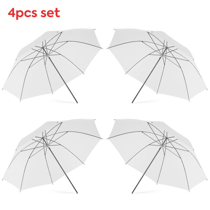 76 * 80cm X4 투명 화이트 라이트 디퓨저 우산 - Photography Lighting Set 리뷰 및 가격
