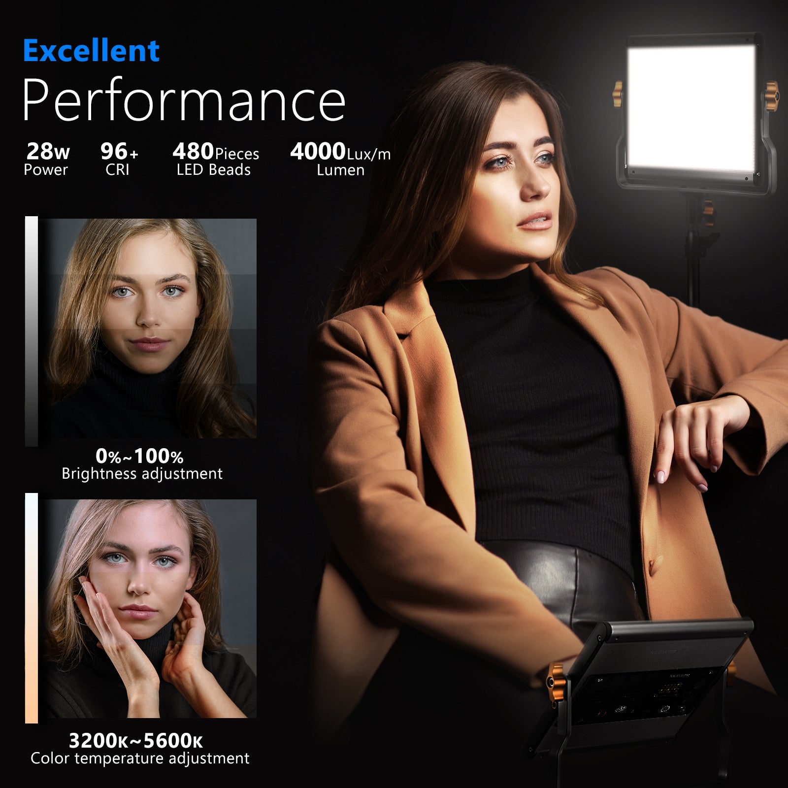 Neewer 디밍이 가능한 바이 컬러 LED 전문 비디 - Photography Lighting Kit Neewer 리뷰 및 가격