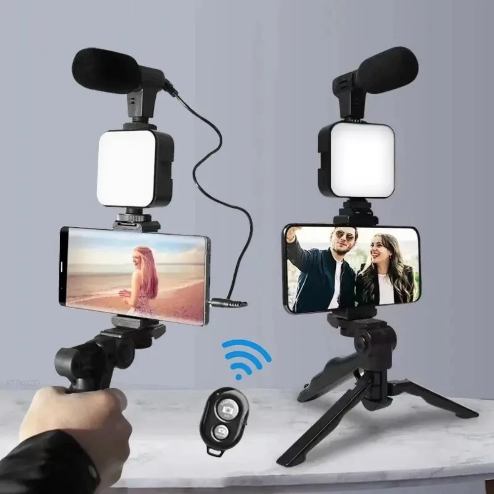 삼각대가 있는 스마트폰 브이로그 키트, 휴대폰 거치대  - Iris Photography Led Lighting Pack 리뷰 및 가격