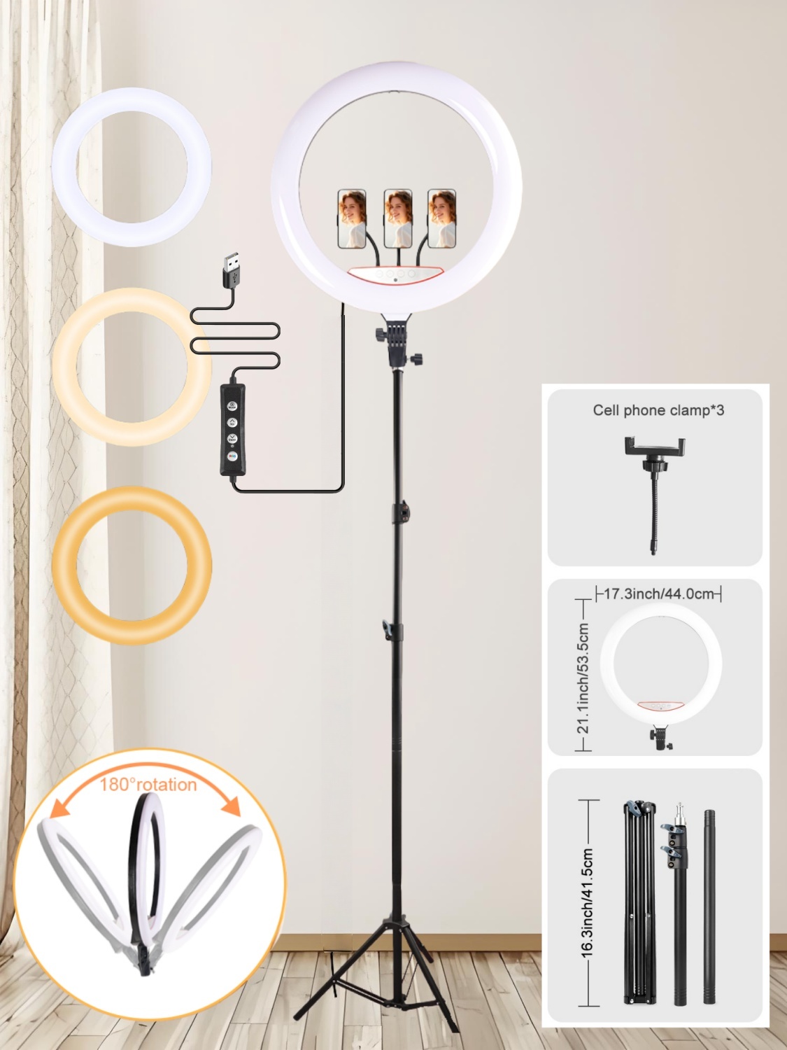 전문가용 18인치 링 라이트 키트(보관 가방 포함) - - Photography Lighting Online 리뷰 및 가격