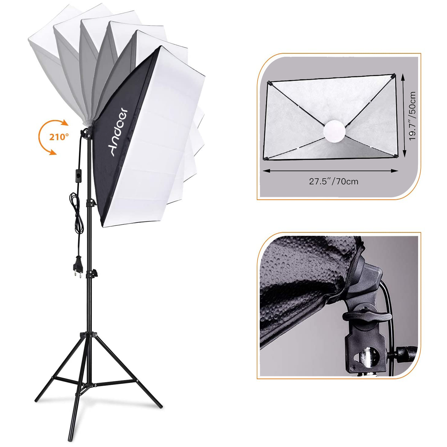 안도어 소프트박스 조명 세트 스튜디오 사진 조명 키트  - Photography Lighting Set 리뷰 및 가격