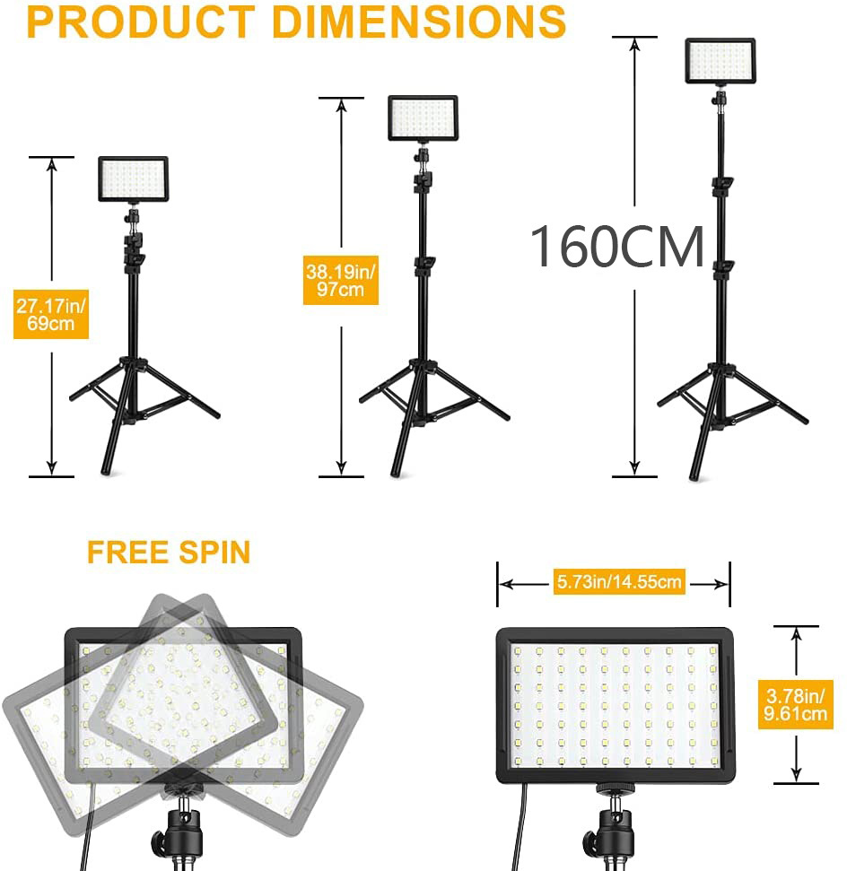 삼각대 스탠드가있는 Led 비디오 라이트 카메라 사진  - Iris Photography Led Lighting Pack 리뷰 및 가격
